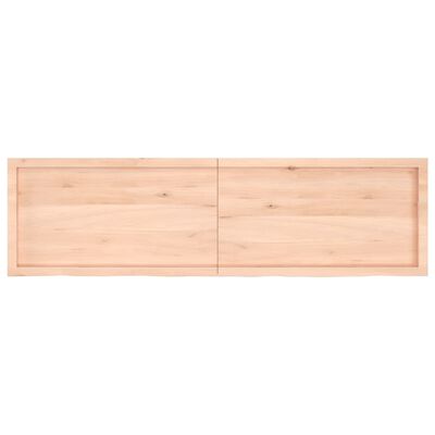 vidaXL Stolová doska 180x50x(2-4) cm neošetrený dubový masív