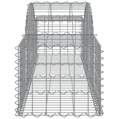 vidaXL Oblúkový gabionový kôš 20 ks 200x50x40/60 cm pozinkované železo