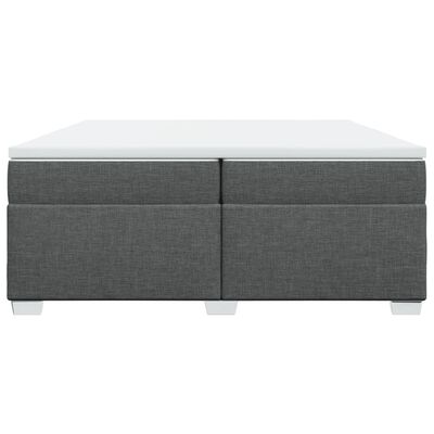 vidaXL Boxspring posteľ s matracom tmavosivá 200x200 cm látka