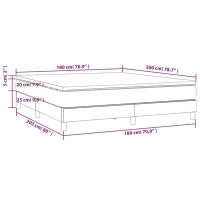 vidaXL Boxspring posteľ s matracom čierna 180x200 cm umelá koža