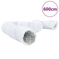 vidaXL Ventilačné potrubie hliník a PVC 6 m Ø10 cm