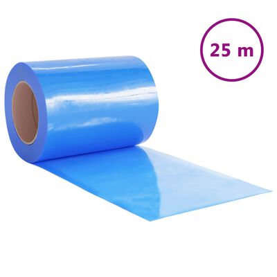 vidaXL Záves do dverí červený 300 mm x 1,6 mm 25 m PVC