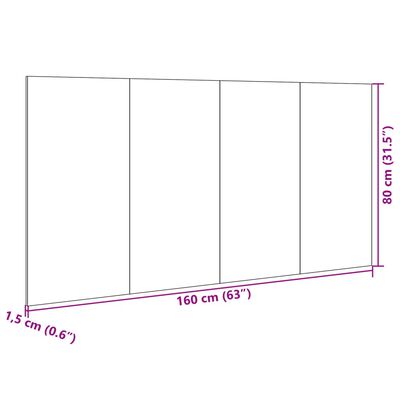 vidaXL Čelo postele so skrinkami hnedý dub 160 cm kompozitné drevo