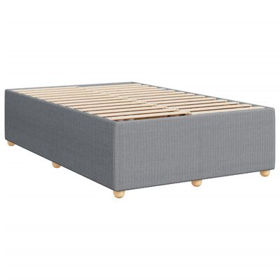 vidaXL Boxspring posteľ s matracom bledosivá 120x200 cm látka