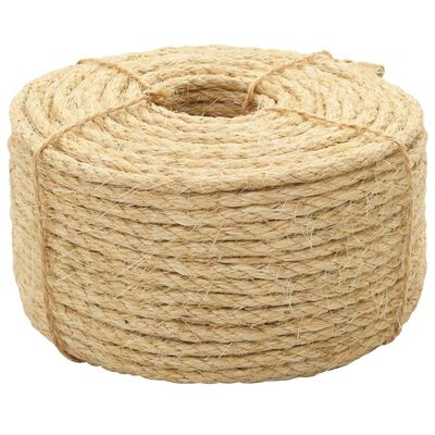 vidaXL Lano, 100% sisal 6 mm, 500 m