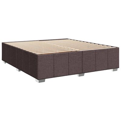 vidaXL Boxspring posteľ s matracom tmavohnedá 200x200 cm látka