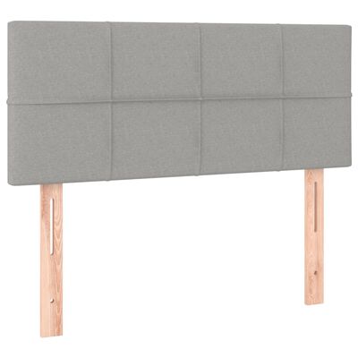 vidaXL Boxspring posteľ s matracom bledosivý 100x200 cm látka