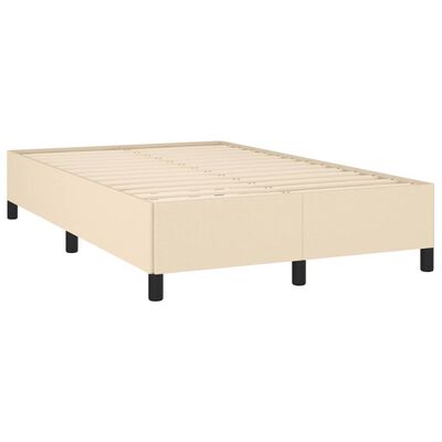 vidaXL Boxspring posteľ s matracom krémová 120x190 cm látka