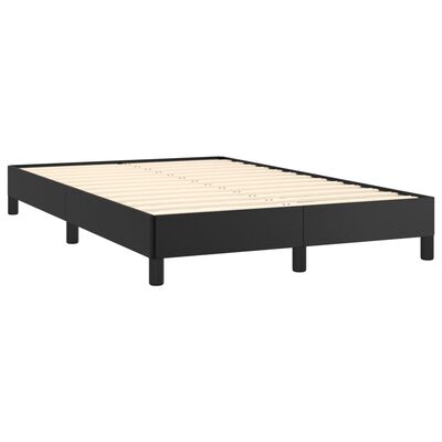 vidaXL Boxspring posteľ s matracom čierna 120x190 cm umelá koža