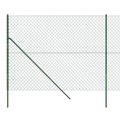 vidaXL Drôtený plot zelený 1,6x10 m