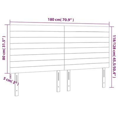 vidaXL Čelá postele 4 ks tmavomodrá 90x5x78/88 cm zamat