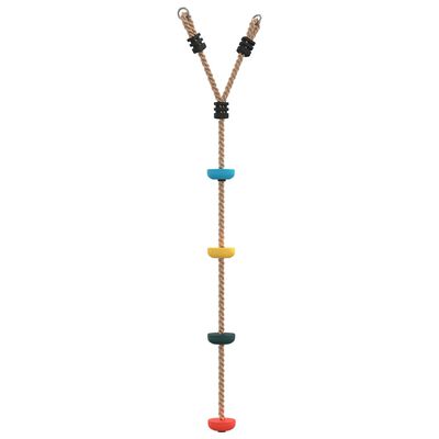 vidaXL Lanový rebrík pre deti so 4 stupienkami viacfarebný
