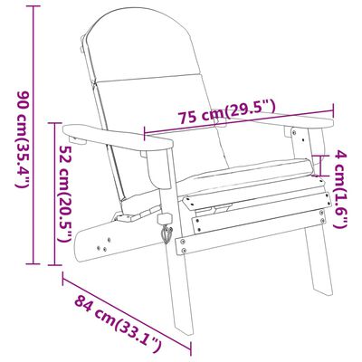 vidaXL 3-dielna záhradná sedacia súprava Adirondack akáciový masív