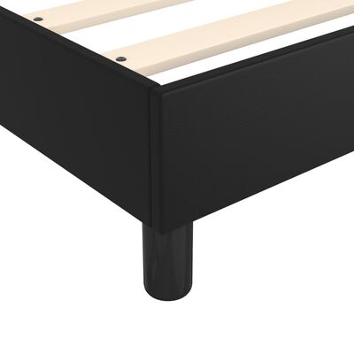 vidaXL Boxspring posteľ s matracom čierny 140x190 cm umelá koža