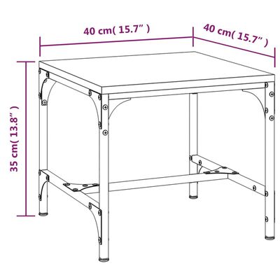 vidaXL Bočné stolíky 2 ks čierne 40x40x35 cm spracované drevo