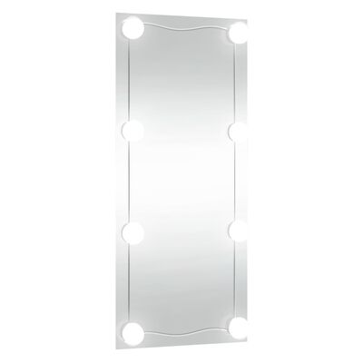 vidaXL Nástenné zrkadlo s LED 40x80 cm sklo obdĺžnik