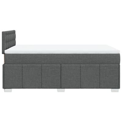 vidaXL Boxspring posteľ s matracom, tmavosivá 120x190 cm, látka