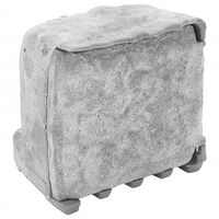 vidaXL Vonkajšia zásuvka s hrotom senzor 4-cestná kamenný vzhľad sivá