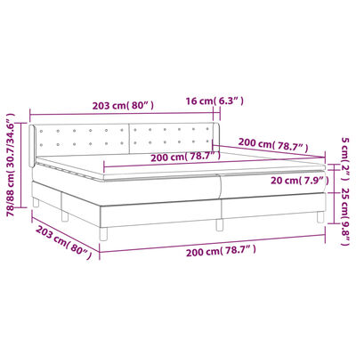 vidaXL Posteľný rám boxsping s matracom ružový200x200 cm zamat