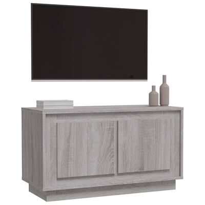 vidaXL TV skrinka sivý dub sonoma 80x35x45 cm spracované drevo