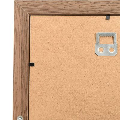 vidaXL Kolážový fotorámik na 10 fotiek (13x18 cm) bledohnedý MDF