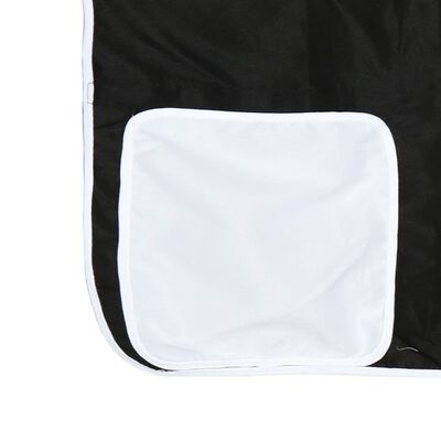 vidaXL Poschodová posteľ závesy bielo-čierna 90x200cm masívna borovica