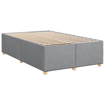 vidaXL Boxspring posteľ s matracom bledosivá 120x190 cm látka