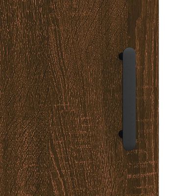 vidaXL Komoda hnedý dub 34,5x34x90 cm spracované drevo