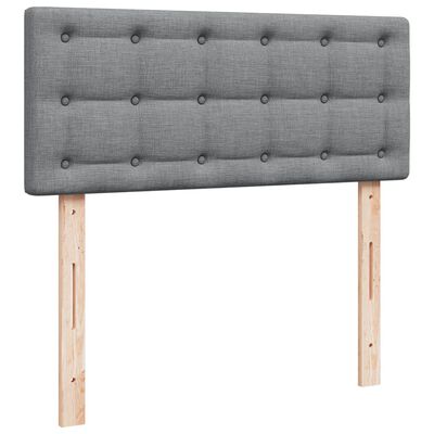 vidaXL Boxspring posteľ s matracom bledosivá 120x190 cm látka