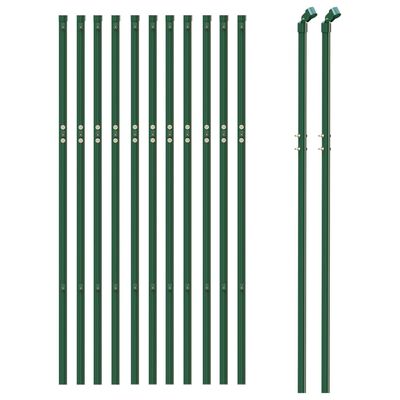 vidaXL Drôtený plot zelený 1x25 m pozinkovaná oceľ