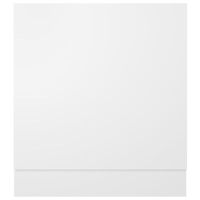 vidaXL Dvierka na umývačku, biele 59,5x3x67 cm, kompozitné drevo