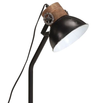 vidaXL Stolová lampa 25 W čierna 17x17x60 cm E27