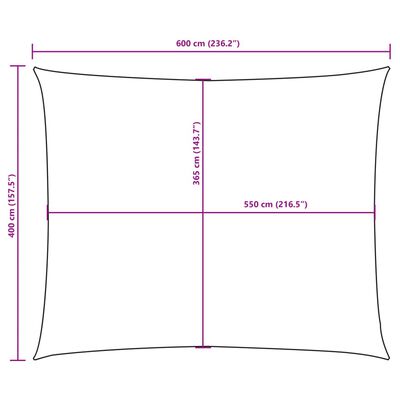 vidaXL Tieniaca plachta, oxford, obdĺžniková 4x6 m, čierna