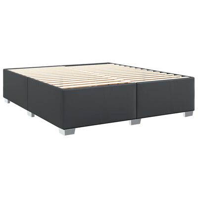 vidaXL Boxspring posteľ s matracom čierna 180x200 cm umelá koža