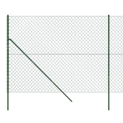 vidaXL Drôtený plot zelený 1,4x25 m