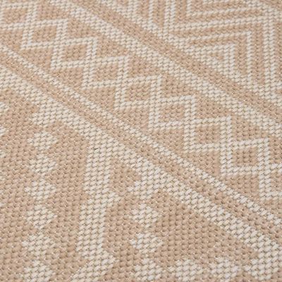 vidaXL Vonkajší koberec s plochým tkaním 200x280 cm hnedý pruhovaný