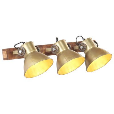 vidaXL Industriálna nástenná lampa mosadzná 65x25 cm E27