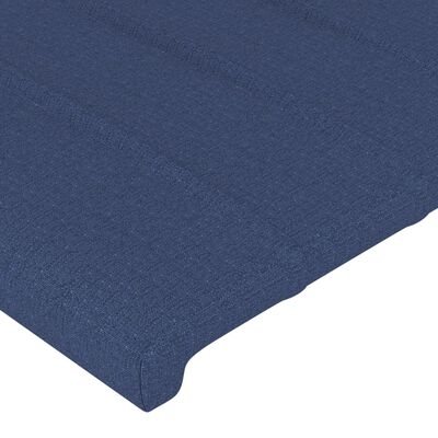 vidaXL Čelá postele 2 ks modrý 90x5x78/88 cm látka