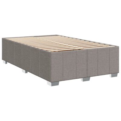 vidaXL Boxspring posteľ s matracom sivohnedý 120x200 cm látka