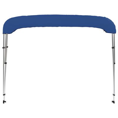 vidaXL Strieška Bimini s 3 oblúkmi, modrá 183x140x137 cm