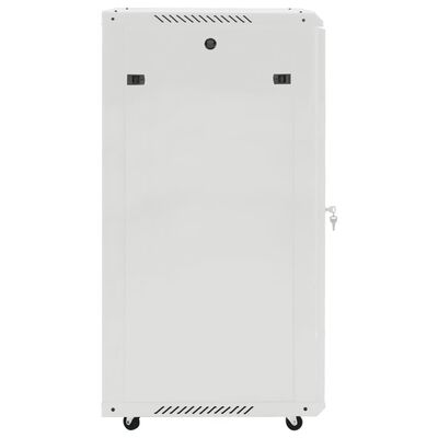 vidaXL 15U Nástenná serverová skriňa 19" IP20 sivá 60x60x120cm