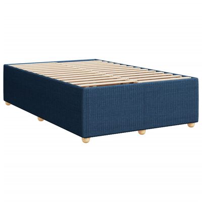 vidaXL Boxspring posteľ s matracom modrá 120x200 cm látka