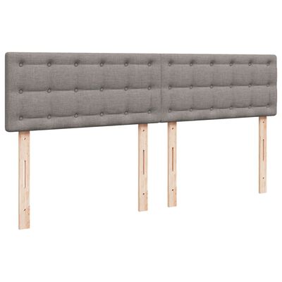 vidaXL Boxspring posteľ s matracom sivohnedý 200x200 cm látka