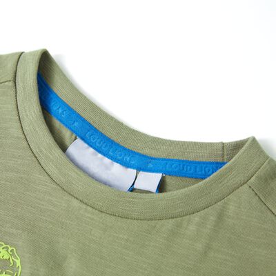 Detské tričko s krátkymi rukávmi svetlé kaki 116