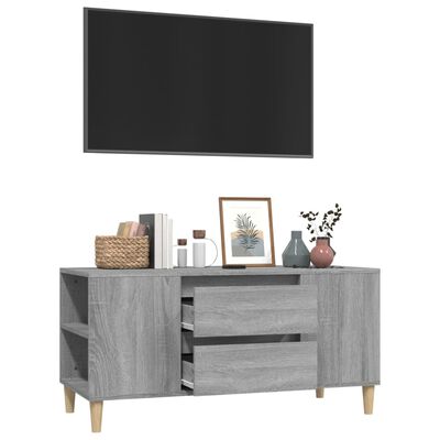 vidaXL TV skrinka sivý dub sonoma 102x44,5x50 cm spracované drevo