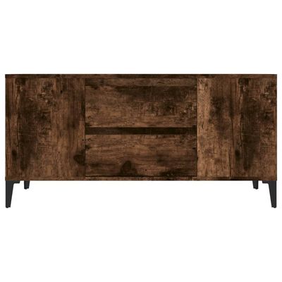 vidaXL TV skrinka dymový dub 102x44,5x50 cm spracované drevo