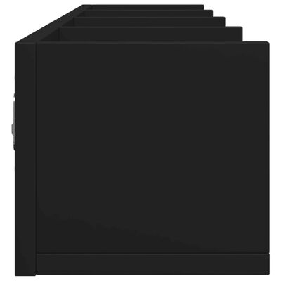 vidaXL Nástenné skrinky 2 ks čierne 99x18x16,5 cm kompozitné drevo
