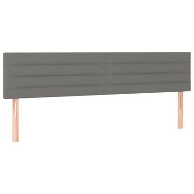 vidaXL Boxspring posteľ s matracom tmavosivá 180x200 cm látka