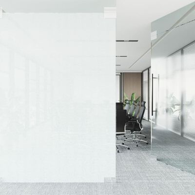 vidaXL Okenná fólia statická matná transparentná biela 60x1000 cm PVC