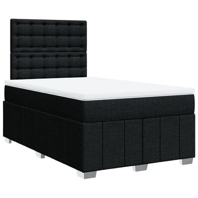 vidaXL Boxspring posteľ s matracom čierny 120x200 cm látka